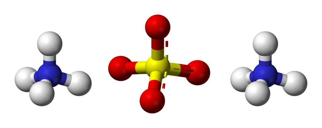 Sulfato de amônio: estrutura química, propriedades e usos 1