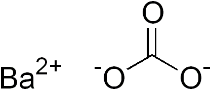 Carbonato de bário: propriedades, estrutura química, usos 2