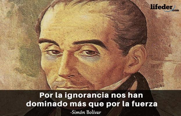 As 100 melhores frases de Simón Bolívar 12