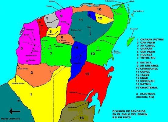 Conquista de Yucatan: estágios e personagens principais 1