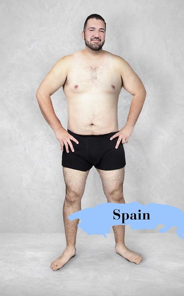 Um experimento revela como é o homem fisicamente perfeito em 19 países 18