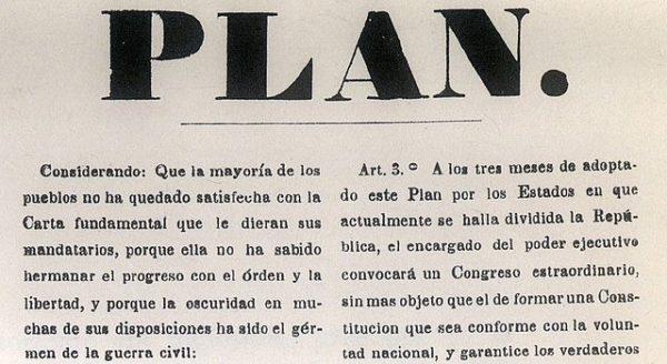Plano de Tacubaya: Antecedentes, Finalidades, Consequências 1