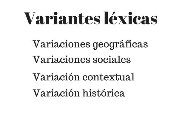 O que são variantes lexicais? Tipos e exemplos 1