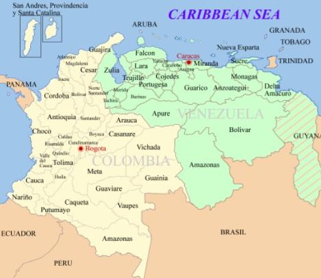 7 Consequências da posição geográfica da Venezuela 39