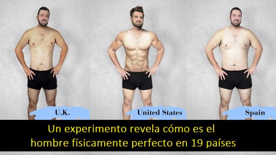 Um experimento revela como é o homem fisicamente perfeito em 19 países 1