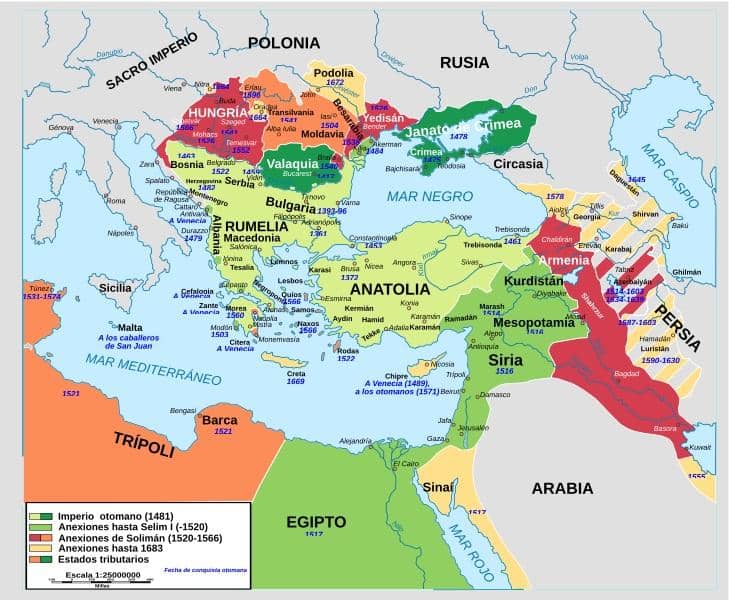 Império Otomano: origem, localização, características e religião 2