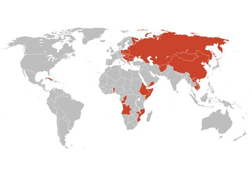 Os 31 países socialistas mais representativos 1