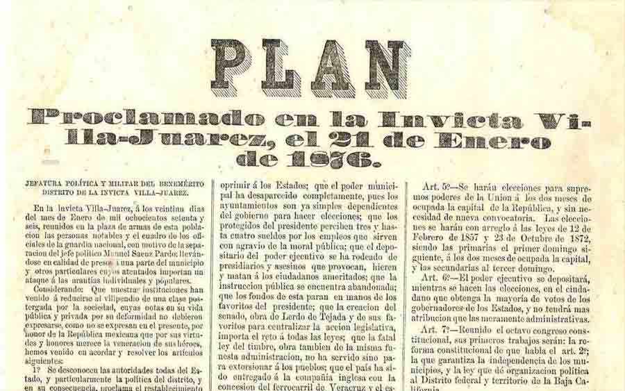 Qual foi o plano Tuxtepec? 37