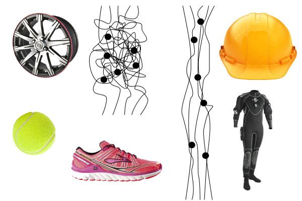 Que tipos de produtos são feitos com elastômeros? 1