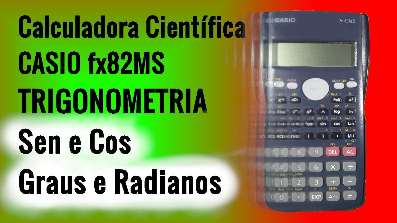 conceitos de arco seno e calculadora científica