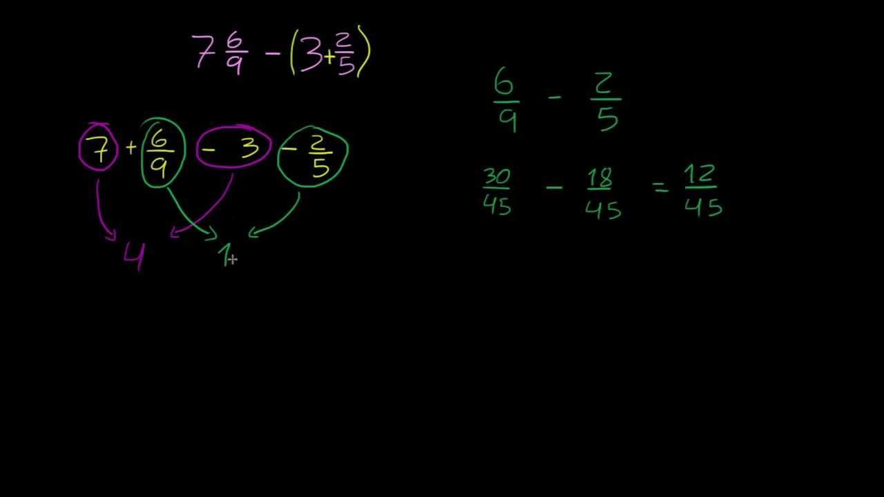 tipos de frações e suas classificações
