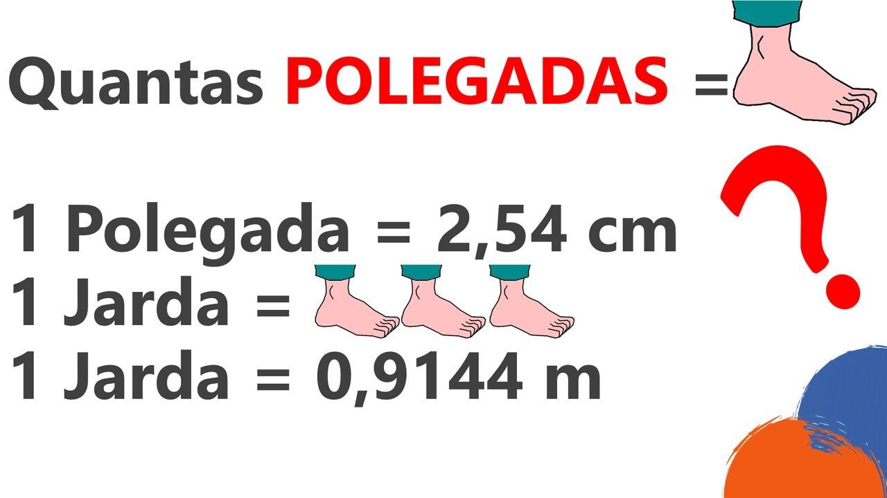 guia para converter pés em polegadas