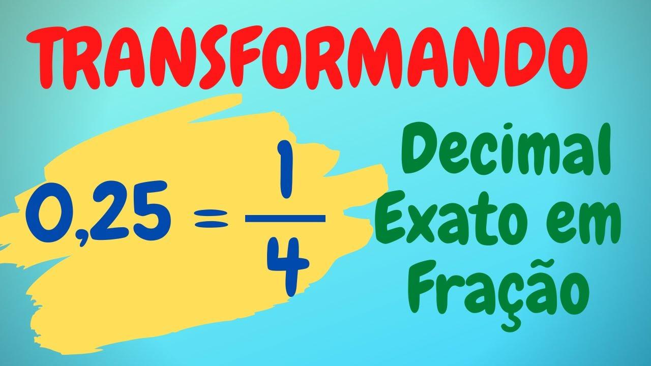 Frações e números decimais