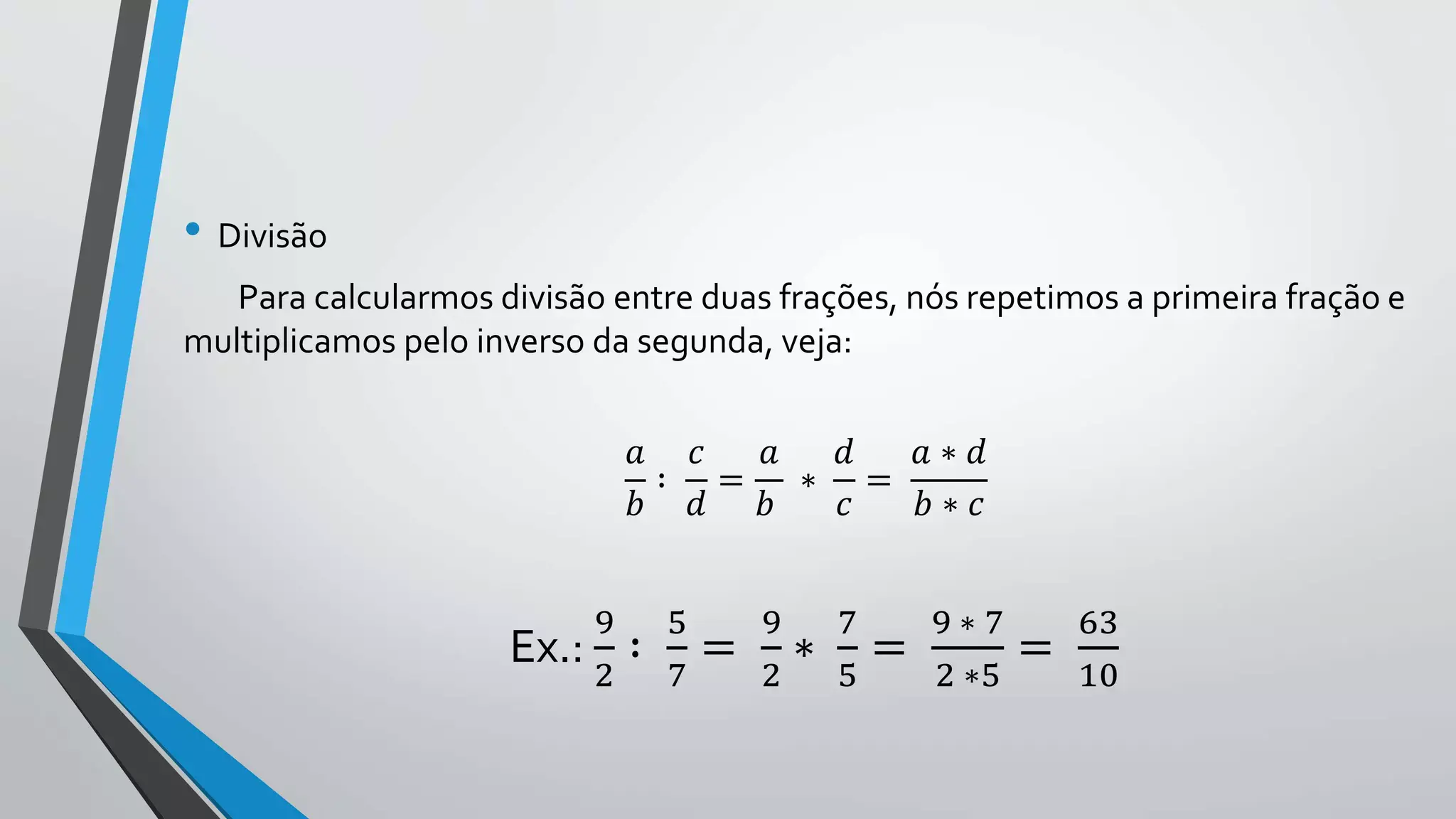 Como encontrar uma fração entre duas frações