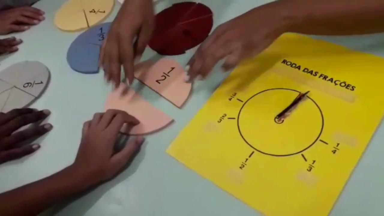 frações com materiais manipuláveis