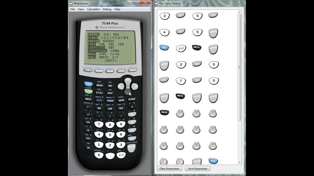Números mistos na calculadora TI-84