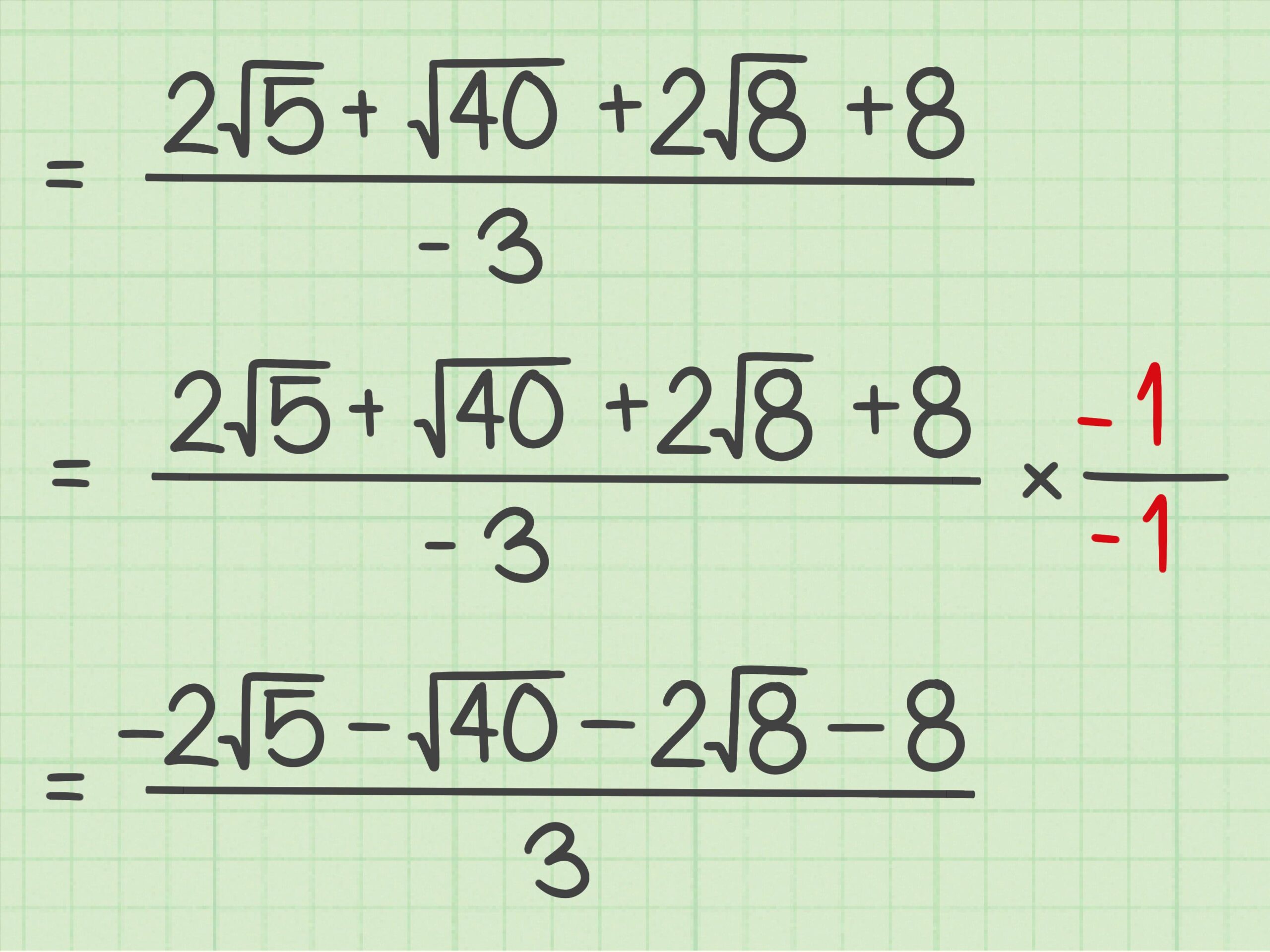 Como simplificar frações radicais