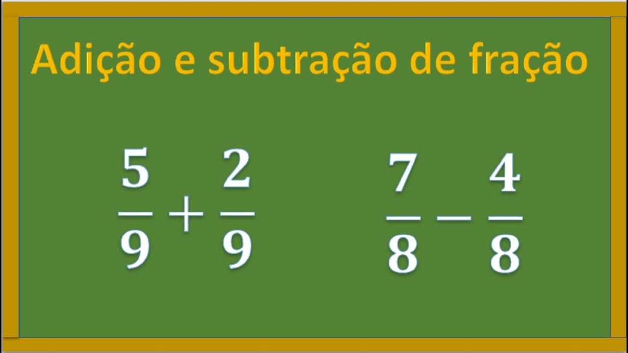 Soma de frações