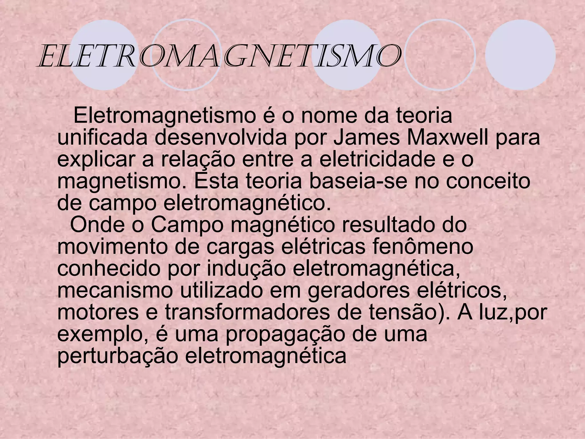 O que é Eletromagnetismo? Definição