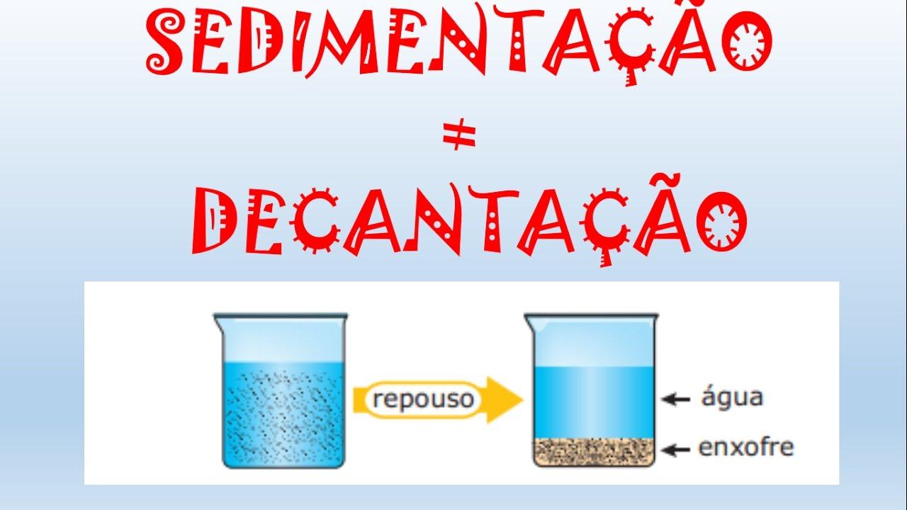 processo de decantacao